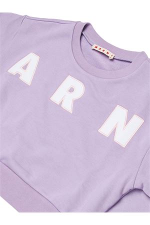 felpa in cotone lilla MARNI KIDS | M01193M00V00M612